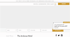Desktop Screenshot of ambrosehotel.com